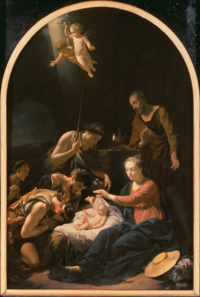 Tilbedelse av hyrdene, 1703 av Adriaan van der Werff