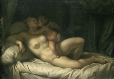 Amor kysser Venus av Adriaan van der Werff