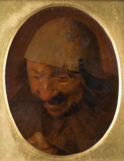 Portrett av bonde av Adriaen (attr.to) Brouwer