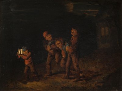 Å se Drunkard Home av Adriaen Brouwer