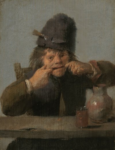 Ungdom gjør et ansikt, ca. 16321635. av Adriaen Brouwer