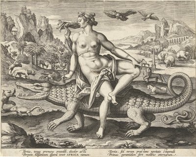 Afrika De fire kontinentene (serietittel) av Adriaen Collaert
