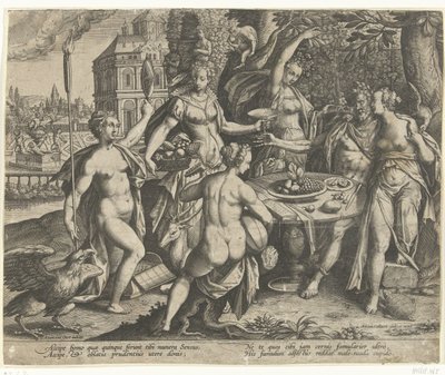 Allegori over de fem sansene av Adriaen Collaert