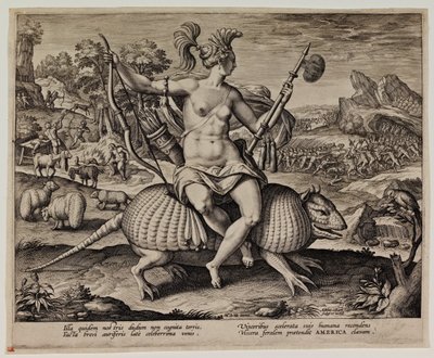 Amerika av Adriaen Collaert