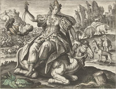 Asia De fire kontinentene (serietittel) av Adriaen Collaert