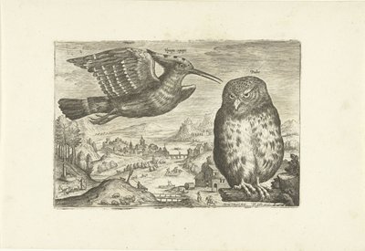 Noen fugler i et landskap Fugler (serietittel) Avivm vivae (serietittel) av Adriaen Collaert