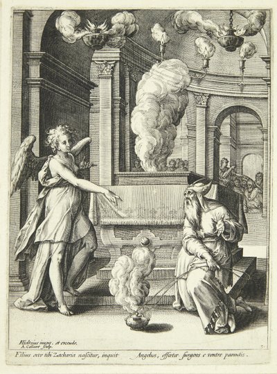 Johannes kunngjøring av Adriaen Collaert