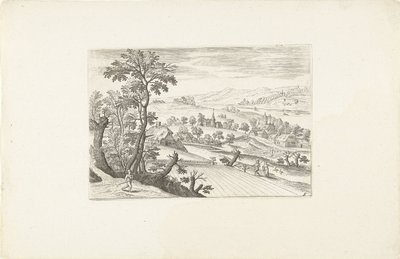 Landskap med kornåker Landskap rundt Antwerpen (serietittel) av Adriaen Collaert