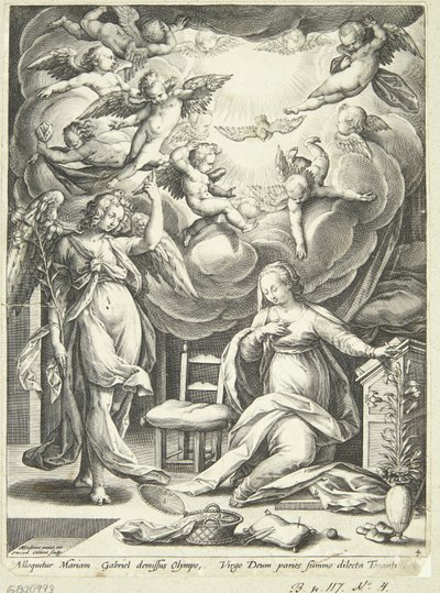 Marias bebudelse av Adriaen Collaert