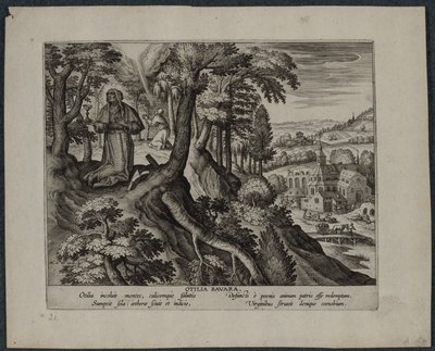 Otilia Bavara. av Adriaen Collaert