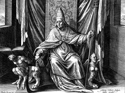 Pave Gregor I, den store, c1540-1567 av Adriaen Collaert