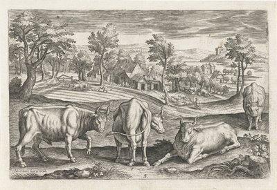 kveg Firebeinte dyr (serietittel) Animalivm Qvaddrvpedvm (serietittel) av Adriaen Collaert