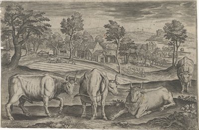 kveg Firebeinte dyr (serietittel) Animalivm Qvaddrvpedvm (serietittel) av Adriaen Collaert