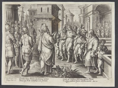 St. Paulus forkynner i Roma av Adriaen Collaert