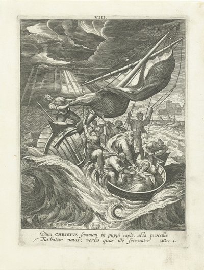 Storm på Galileasjøen Life of Christ (serietittel) Vita I. Christi (serietittel) av Adriaen Collaert