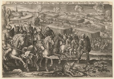 Beleiringen av Wien av den tyrkiske hæren, 1529 av Adriaen Collaert