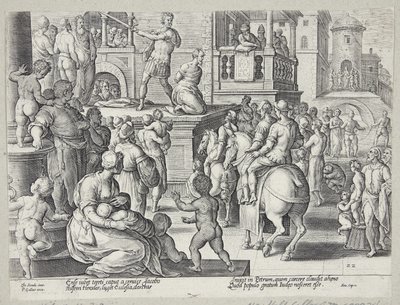 Halshuggingen av St. James av Adriaen Collaert