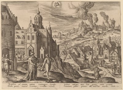 Lignelsen om himmelriket av Adriaen Collaert after Hans Bol