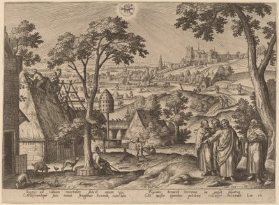 Lignelsen om den rike dåren av Adriaen Collaert after Hans Bol