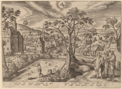 Lignelsen om såmannen av Adriaen Collaert after Hans Bol