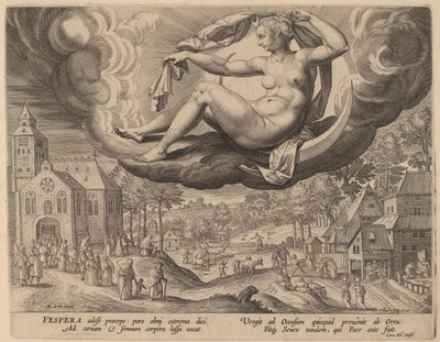 Kveld av Adriaen Collaert after Maarten de Vos