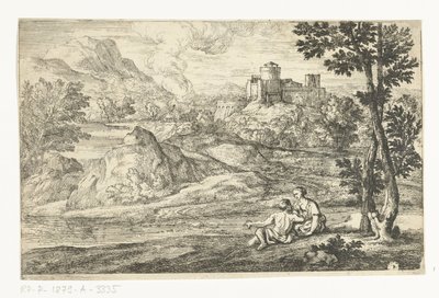 Landskap med slott av Adriaen Frans Boudewyns