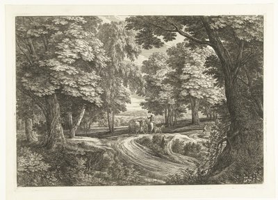 Landskap med vogn av Adriaen Frans Boudewyns