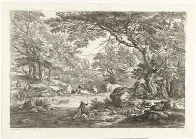 Landskap med hvilende jegere Landskap med jegere (serietittel) av Adriaen Frans Boudewyns