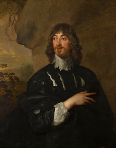 Portrett av oberst, senere Lord Goring. Jarl av Norwich (1585-1663), ca. 1605-63 (olje på lerret) av Adriaen Hanneman