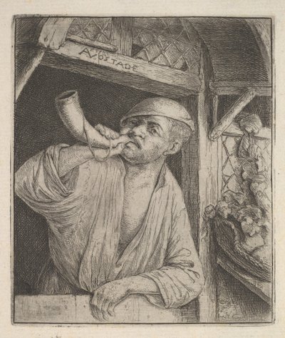 Baker blåsehorn, 1610-85. av Adriaen Jansz. van Ostade