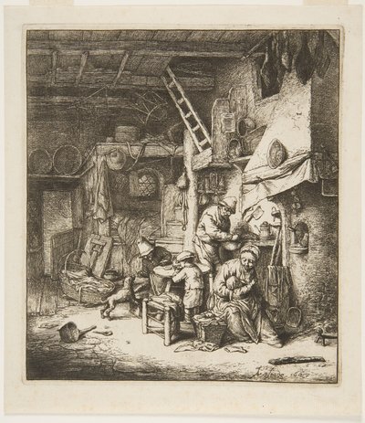 Bondefamilie av Adriaen Jansz. van Ostade