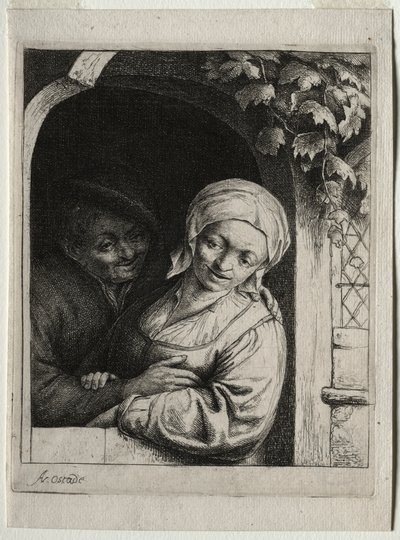 Rural Tenderness landsbyromantikk. av Adriaen Jansz. van Ostade
