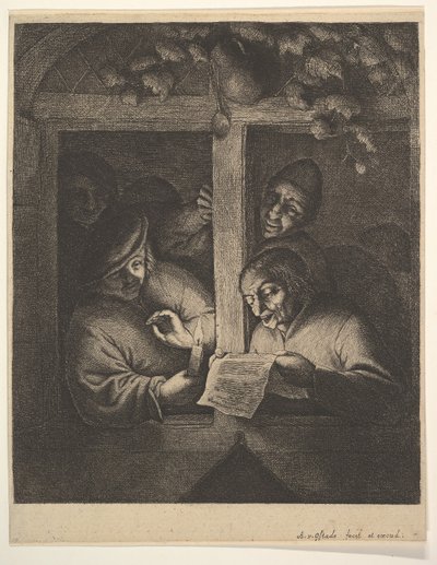 Sangere ved vinduet, 1610-85. av Adriaen Jansz. van Ostade
