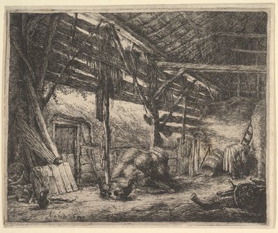 Låven, 1647. av Adriaen Jansz. van Ostade