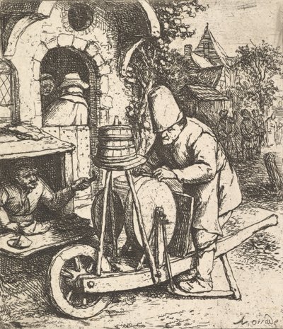 Knivsliperen, 1610-85. av Adriaen Jansz. van Ostade