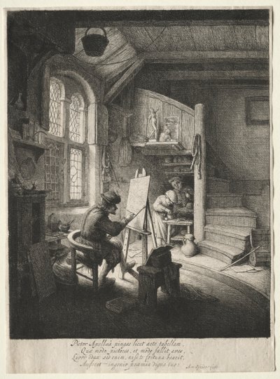 Malerstudioet. av Adriaen Jansz. van Ostade