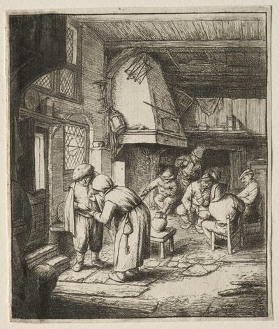 Bonden gjorde opp gjelden sin. av Adriaen Jansz. van Ostade