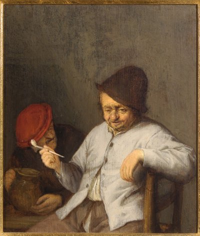 The Smoker and the Drinker, ca. 1650 av Adriaen Jansz. van Ostade