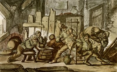 Bondemusikeren i en landsbykro av Adriaen Jansz. van Ostade