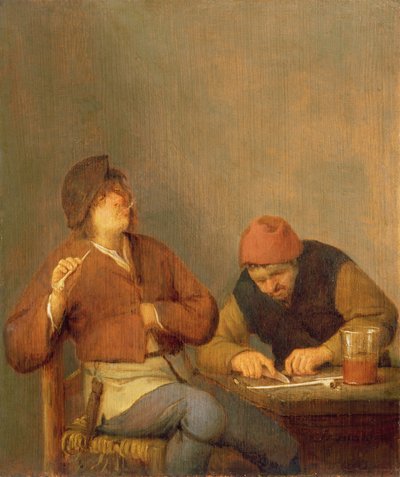 To røykere i et interiør, 1643 av Adriaen Jansz. van Ostade