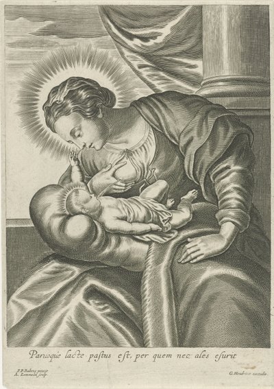 Maria mater Kristusbarnet av Adriaen Lommelin (attributed to workshop of)