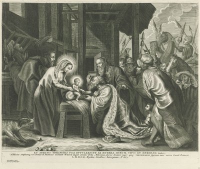 Tilbedelse av kongene av Adriaen Lommelin