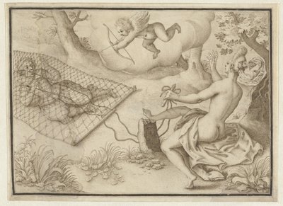 Kampnettet av Adriaen Matham (possibly)