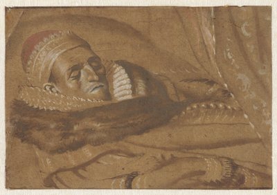 Prins Maurits av Orange på sitt dødsleie av Adriaen Pietersz van de Venne