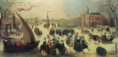 Skøytefest av Adriaen Pietersz van de Venne
