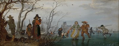 Vinterfornøyelse på isen, 1625 av Adriaen Pietersz van de Venne