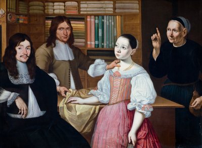 I draperbutikken av Adriaen van Bloemen
