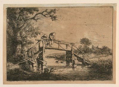 Fiskere på broen av Adriaen van Ostade