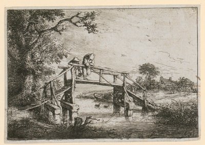Fiskere på broen av Adriaen van Ostade