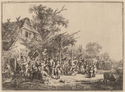 Dans under trellis av Adriaen van Ostade